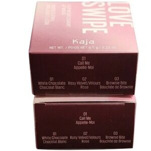 Kaja Love Swipe Lightweight Cushy Lip Mousse 01 Call Me Velvet Matte Set of2 NEW